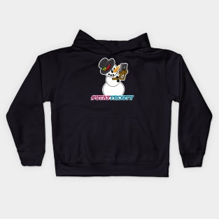 Stay Frosty Holiday Social Snowman Kids Hoodie